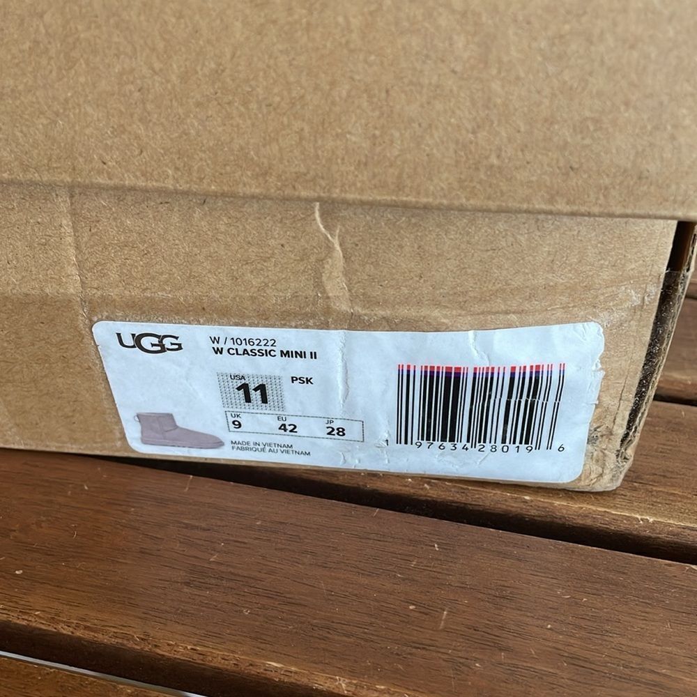 UGG Classic Mini II Boots Pale Smoke USA Women Size 11/UK 9/EU 42 - Picture 12 of 14